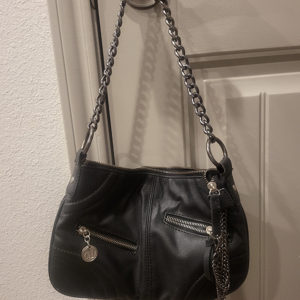 Mango chain black bag